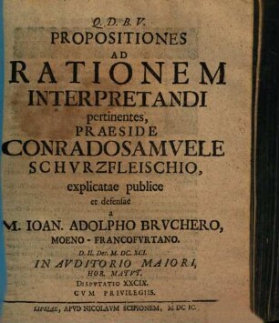 Propositiones Ad Rationem Interpretandi pertinentes