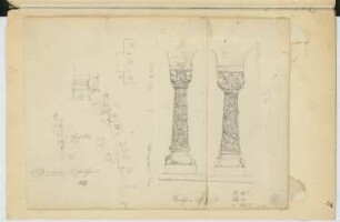 Sankt Godehard, Hildesheim: Details (aus: Skizzen- und Fotoalbum 17)