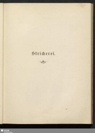 Strickerei