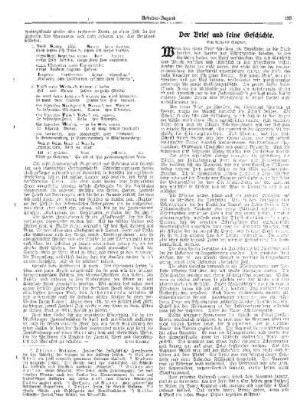 Der Brief und seine Geschichte : [Beilage zur "Arbeiter-Jugend"]