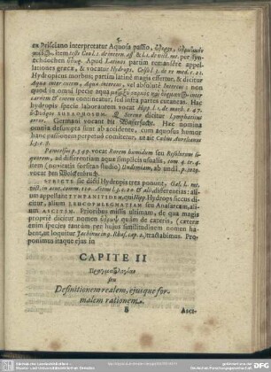 Capite II. Pragmatologia seu Definitionem realem, eiusque formalem rationem