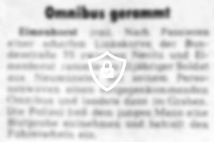 Omnibus gerammt