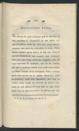 Quatorzième Lettre