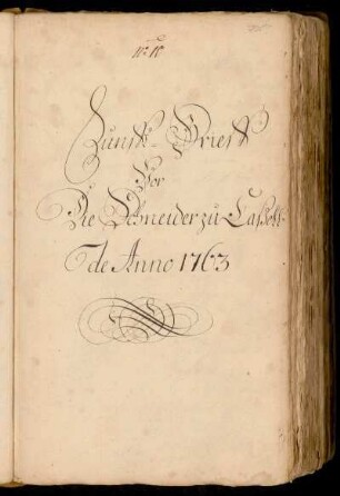 No. 10 Schneider zu Caßell de Anno 1763.