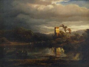 Burglandschaft am Wasser