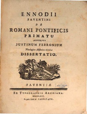 De romani pontificis primatu ... dissertatio