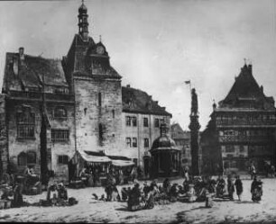 Erfurt, Altes Rathaus mit Wohnturm (Gemälde)