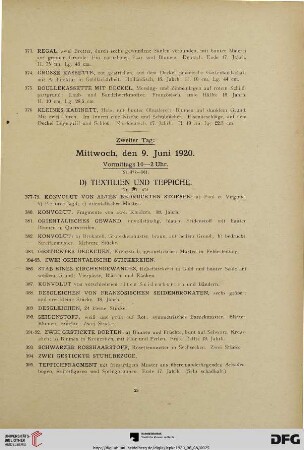 D) Textilien und Teppiche (Nr. 377-474)