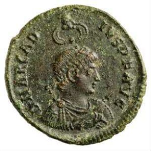 Münze, Aes 2, 378 - 383 n. Chr.
