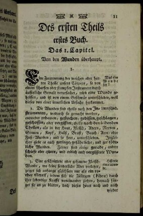 Das erste Buch, von den Wunden.