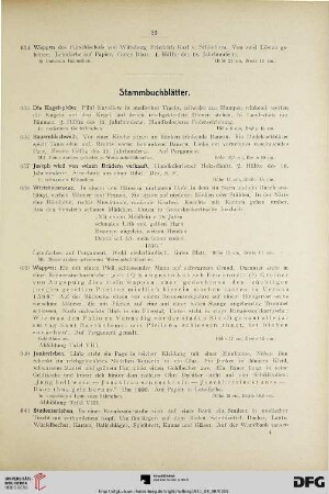 Stammbuchblätter (Nr. 635-655)