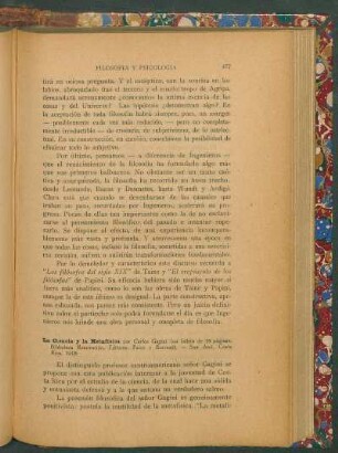 La ciencia y la metafísica por Carlos Gagini