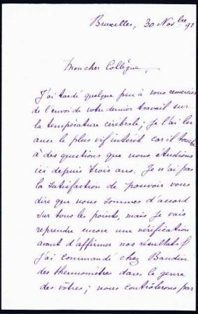 [Letter to Angelo Mosso]