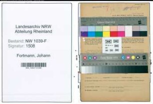 Entnazifizierung Johann Fortmann , geb. 05.03.1903 (Strassenwaerter)