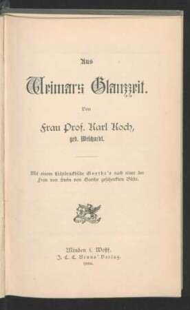 Aus Weimars Glanzzeit