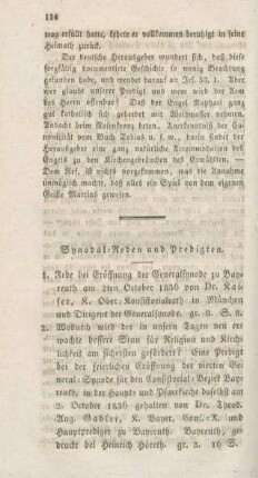 114-124 Synodal-Reden und Predigten