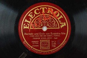 Recitativ und Ende von Susanins Arie : ("Das Leben für den Zaren") / (Glinka)