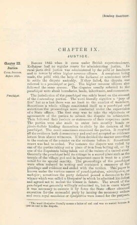 Chapter IX. Justice