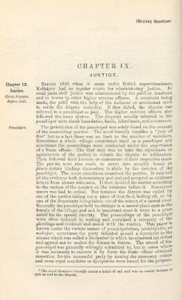 Chapter IX. Justice