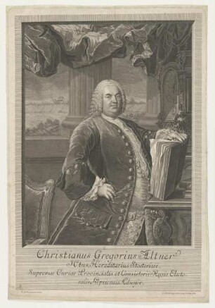 Bildnis des Christianus Gregorius Altner
