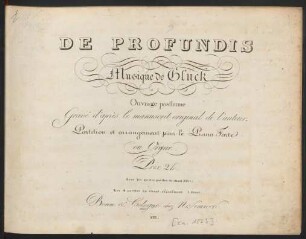 De Profundis : Ouvrage posthume ; Gravé d'après le manuscrit original de l'auteur.