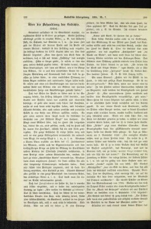 Über die Behandlung der Gedichte : (Schluß)
