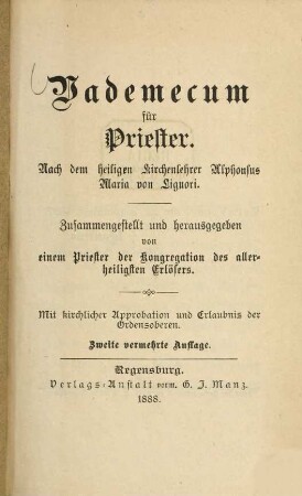 Vademecum für Priester