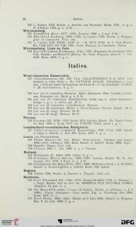 Italien (Nr. 729-756)