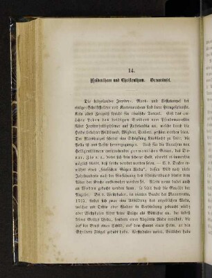 14. Heidenthum und Christenthum. Oceansinsel.
