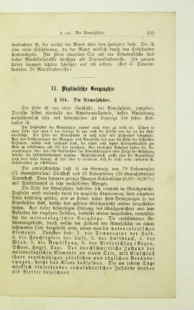 II. Physikalische Geographie