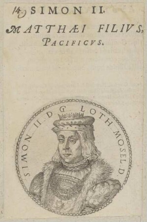Bildnis von Simon II., Herzog von Lothringen