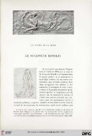 3. Pér. 31.1904: Un poéte de la mort : le sculpteur Bistolfi