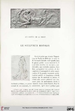 3. Pér. 31.1904: Un poéte de la mort : le sculpteur Bistolfi