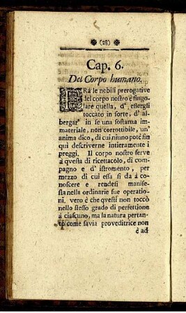 Cap. 6. Del Corpo humano.