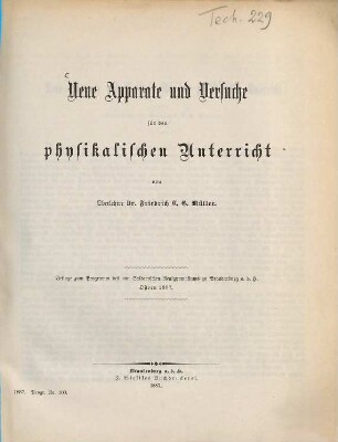 Programm des Von-Saldernschen Realgymnasiums in Brandenburg a.d.H. : für das Schuljahr .... 1886/87