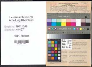 Entnazifizierung Robert Hein , geb. 13.12.1876 (Landwirt)