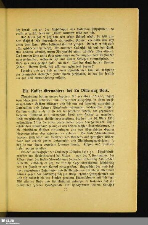 Die Kaiser-Grenadiere bei La Ville aux Bois