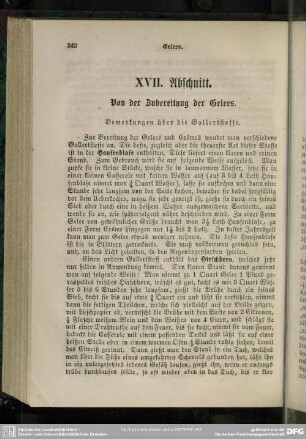 XVII. Abschnitt. Von der Zubereitung der Gelees