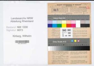 Entnazifizierung Wilhelm Kirberg, geb. 08.08.1901 (Landwirt)