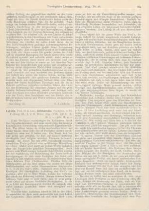 660-663 [Rezension] Gottschick, Johannes, Die Kirchlichkeit der s. g. kirchlichen Theologie, geprüft