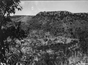 Landschaft bei Pretoria : Blick auf eine felsige Berglandschaft