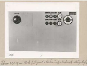 Einlagerungstelegrafie-Gerät, Netzteil, Foto 1956