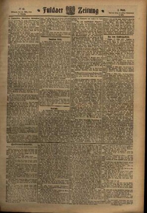 Zweite Ausgabe vom Mittwoch, den 16. März 1910.