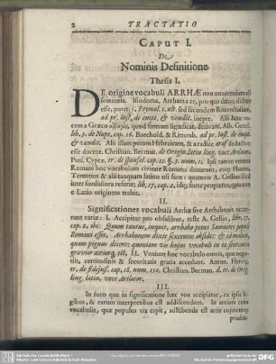Caput I. De Nominis Definitione