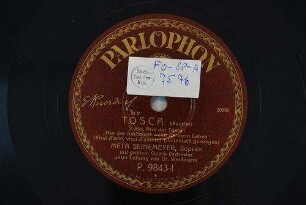 Tosca : 2. Akt, Arie der Tosca: "Nur der Schönheit weiht ich mein Leben" (Vissi d'arte, vissi d'amore) / (Puccini)