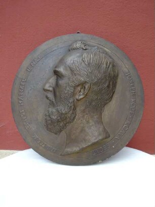 Joseph Kopf: Haeckel (Portraitmedaillon)