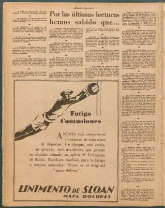 Por las últimas lecturas hemos sabido que...