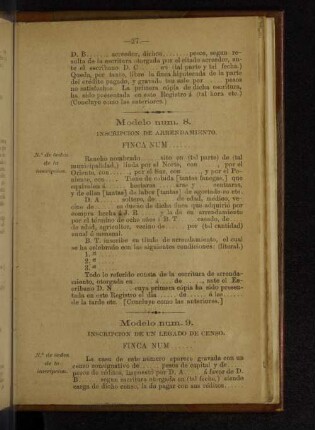 Modelo num. 8.