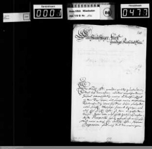 Weihnachts- und Neujahrsschreiben 1738/1739