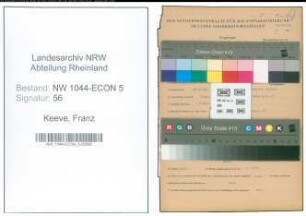 Entnazifizierung Franz Keeve , geb. 28.05.1891 (Textilhaendler)